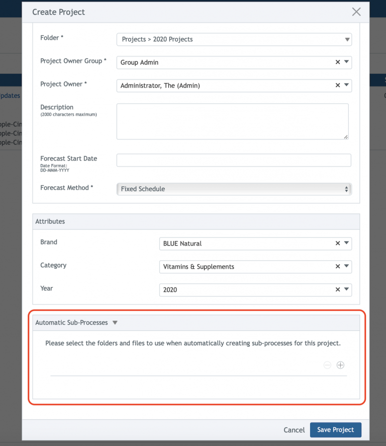 CreateASPGProject – BLUE Help and Support